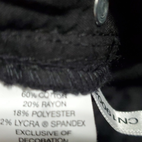New York & Company Jeans Womens Size 6 Black White Side Stripe Fabric Comfy - Picture 12 of 14